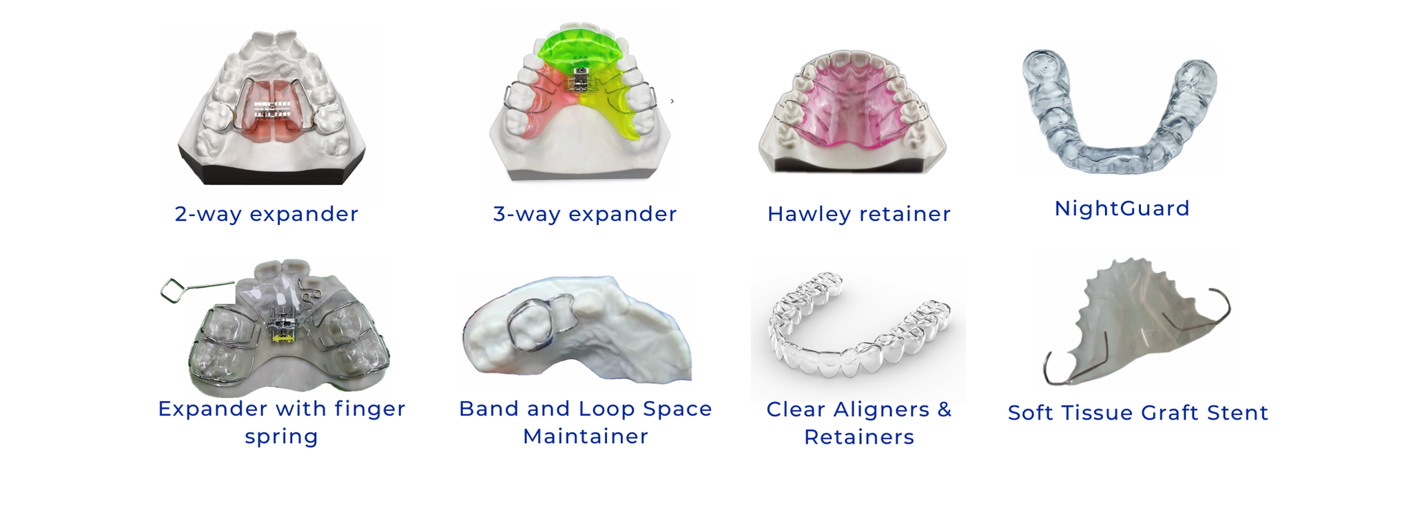 Digital removable orthodontic appliances, retainers, nightguards, and surgical stents